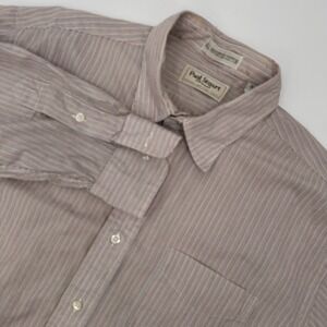 Paul Stuart Dress Shirt Mens‎ Size 15.5 Multi Striped Classic Collared Button Up